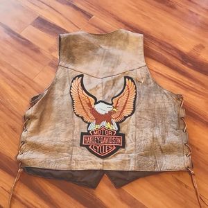 Unik Leather Apparel Harley Davidson Vest
